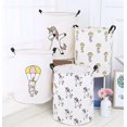thumbnail image 2 of Cesta plegable, cesta de tela de lona, usada compatible con cajas de almacenamiento de juguetes, cestas de regalo, dormitorios, ropa, guarderías, niños, Afortunado Sencillez, 2 of 5