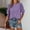 Purple, variant on Summer Fashion Plus Size Long Tee Casual Loose Fit Round Neck With Stylish Sleeve Detail Long Sleeve Tee for Women Womens Athletic Clothes Stretch Tee Medium Sleeve Long Sleeve Undershirt for Women
