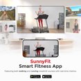 thumbnail image 4 of Sunny Health & Fitness Foldable Electric Smart Treadmill with Adjustable Incline and Smart Bluetooth & Free SunnFit App - SF-T722901, 4 of 10