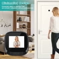 thumbnail image 2 of CHAO Mini cámara de puerta con visor de mirilla digital de 2,4 pulgadas, vídeo remoto inalámbrico inteligente, timbre inteligente, intercomunicador visual para el hogar, visión nocturna HD, timbre de, 2 of 5