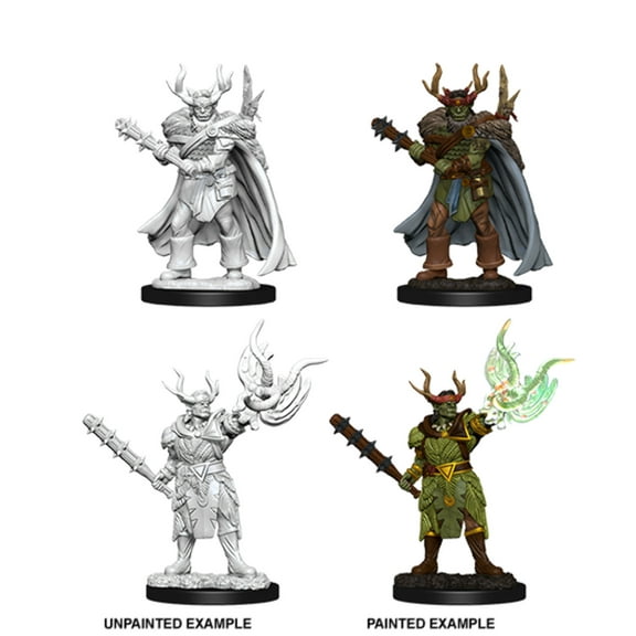 WizKids WZK73853 Pathfinder Battles Deep Cuts-Male Half-Orc Druid W10 Miniature