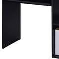 thumbnail image 4 of Benjara Computer Desk with Built In Bookshelf, Black, 4 of 5