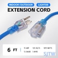 thumbnail image 2 of Cable de extensión para exteriores EP, 6 pies, 12/3, SJTW, 15 A, 125 V, resistente al agua, 2 of 7