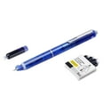 thumbnail image 3 of XEOVHV Clictek Retractable Fountain Pen Set, Black Ink Medium Nib Blue Barrel Pens Includes 5 Ink Cartridges Smooth Writing for Sketching Journaling Calligraphy Gift (Blue), 3 of 8