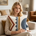 thumbnail image 6 of Lzobxe Pillow Covers Inch Cozy Microfiber Pillowcases, Bohemian Embroidered Cushion Cover Seasonal Decorations for Couch Sofa Bed Living Room, 6 of 7