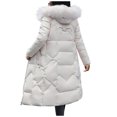 thumbnail image 4 of Women's Hooded Jacket, Casual Long Sleeve Outerwear With Irregular Hem, Soft Polyester Jacket For Daily Wear, 4 of 9