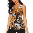 thumbnail image 2 of Uemuo Dogs Different Breeds Pattern Workout Tank Tops for Women Breathable Moisture-wicking tank top Sleeveless Running Loose Fit Yoga Tops Active Shirts Sports Gym Exercise, 2 of 9