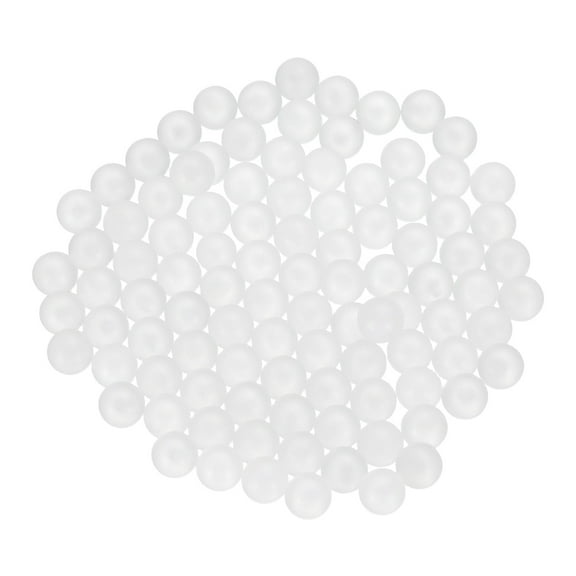 300 Pack PP Plastic Bearing Balls 4.5mm Solid Plastic Balls G2 Precision, White