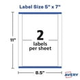 thumbnail image 6 of Avery Surface Safe Wall Decals, 5 x 7, Removable Adhesive, Water & Chemical Resistant, 6 Labels (61519), 6 of 8
