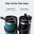 thumbnail image 4 of Buzio Stainless Steel Vacuum Insulated Tumbler with Handle and Straw, 30 oz Insulated Tumbler, 4 of 11
