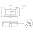 thumbnail image 3 of American Imaginations 21.875-in. W CUPC Rectangle Bathroom Undermount Sink Set In White - White Hardware - Overflow Drain Incl. AI-31814, 3 of 7