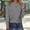 Grey, variant on Womens Love Print Long Sleeve T Shirt Crew Neck Heart Graphic Casual Top Soft Cotton Blend Pullover Lightweight Breathable Daily Tee, Red,S