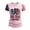 Pink, variant on Women's 911 25th Anniversary Tshirt, American Flag Shirt Round Neck Short Sleeve T-Shirt, 911 Memorial Patriotic We Will Never Forget Tee