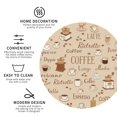 thumbnail image 3 of Fuzoiu Coffee Time Print Leather Coasters Set,Drink Coasters Set of 4,for Tabletop Protection, Durable PVC Coasters,Home Décor and Housewarming Gift-Round Shape, 3 of 6