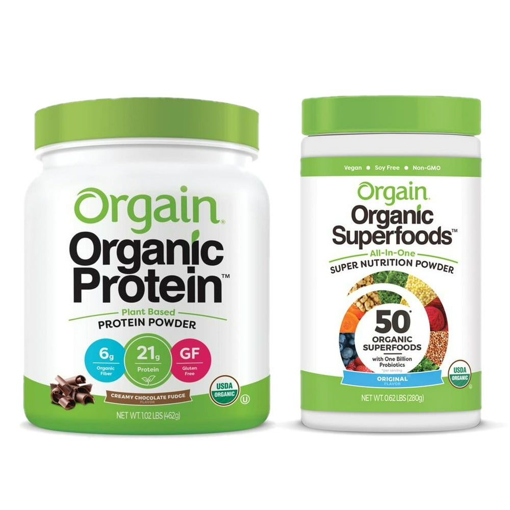 Orgain Organic Vegan Protein Superfoods Powder Vanilla 16oz Orgain - Organic Vegan, Non-GMO Plant Based Protein Powder - Creamy