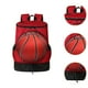 thumbnail image 4 of Mochila de baloncesto con cremallera, moderna y portátil, ideal para senderismo y ciclismo. Rojo Negro M Infantil, 4 of 7
