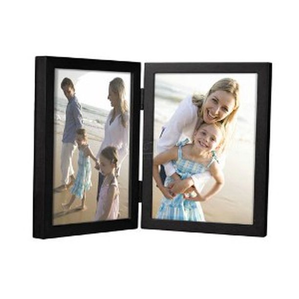 5x7 Double Vertical Black Concepts Photo Frame