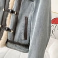 thumbnail image 5 of Chaqueta vaquera de piel de cordero para mujer, abrigo vaquero grueso y cálido con diseño de oveja, forro de lana, abrigos vaqueros Sherpa con bolsillo para prendas de vestir exteriores más gruesas, 5 of 5