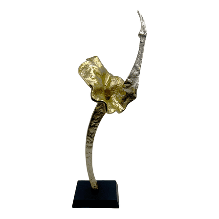 23" Aluminum Abstract Gold Sculpture