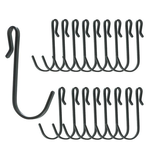 Uxcell Crochets en J de 2,3 Pouces, Lot de 20 Crochets pour Grille, Crochets en J à Clipser pour Cuisine, Chambre, Bureau