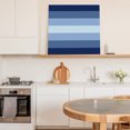 thumbnail image 6 of Navy Blue Ombre Wall Art Painting on Canvas, Gradient Navy Blue Woods Farmhouse Canvas Art Home Prints Wall Art Framed Modern Artwork for Living Room Bedroom Wall Decor 8x8in, 6 of 9