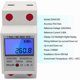 thumbnail image 4 of Single Phase DIN Rail Energy Meter 5-80A 220V 50Hz Electronic KWh Meter with LCD Backlight Digital Display DDM15SD, 4 of 5
