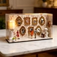 thumbnail image 4 of DIY Mini Photo Album Display Box with LED Lights, Plywood Vintage Scene Shadowbox Kit, Flat-Pack Assembly, for Desk Decor, 1 Box, 4 of 6