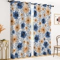 thumbnail image 5 of Tchckioa Tribal Flowers Blackout Curtains for Bedroom,42x63 Inch Farmhouse Thermal Insulated Grommet Drapes,Set of 2, 5 of 8