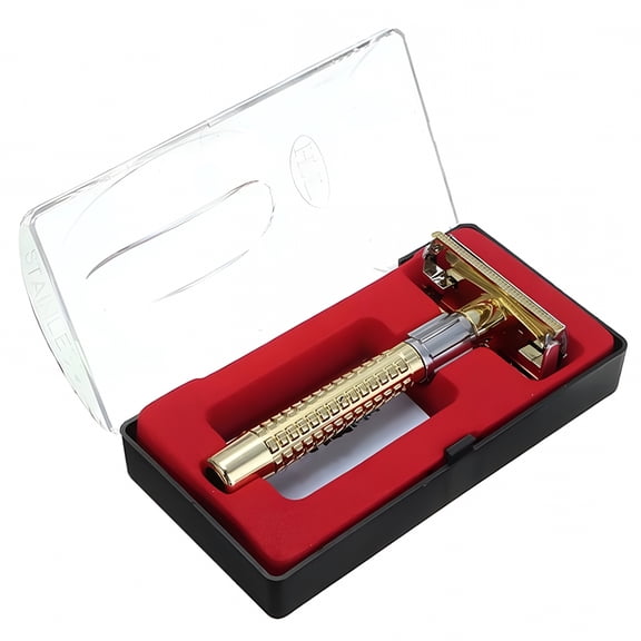 EXLEAF Double Edge Safety Razor with Blade, Classic Manual Shaver