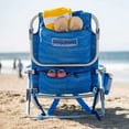 thumbnail image 4 of Tommy Bahama 2 Pack Backpack Beach Chair 5 Position Chair, Including Lay Flat (Blue Marlin), 4 of 5