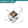 thumbnail image 2 of Caja de engranaje de ángulo recto de 90 grados, reductor de engranaje 1:10, 1 módulo, 10 dientes, marco de aluminio, módulo mecánico simple de bricolaje con eje de 6 mm, 100x100x50mm (LxWxH), 2 of 6
