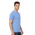 thumbnail image 3 of Gildan Men's Softstyle Crew T-Shirt, 100% Ring-Spun Cotton, Modern Classic fit Tee, Carolina Blue L, 3 of 5