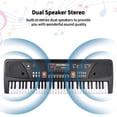 thumbnail image 3 of Electric Piano, AUX IN Function 61 Key Rechargeable Portable Birthday Gift Electric Keyboard Kit  for Performance, 3 of 7