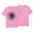thumbnail image 2 of NAMTYQX Summer Blouses for Women 2025 Soft Stretch Graphic Baggy Gemustertes Short Sleeve Casual Round Neck Plus Size Cute Shirts for Women Black Size L, 2 of 3