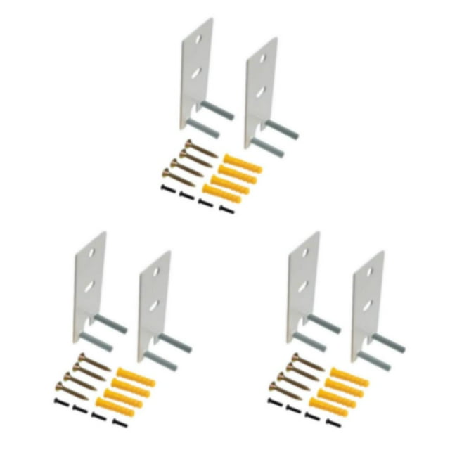 Youkk Durable And Easy-to-Install Wall Mount Brackets For Sound System Heavy-duty Wall Shelf Speaker Stand white 3Set