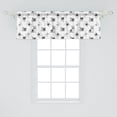 thumbnail image 2 of Ambesonne Dogs Window Valance, Various Breed of Happy Puppies, 54" X 18", Black White, 2 of 3