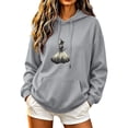thumbnail image 2 of Halloween Hoodies Women Ghost Sweater Spooky Season Oversized Sweatshirt Long Sleeve Crewneck Pullover Tops, 2 of 5