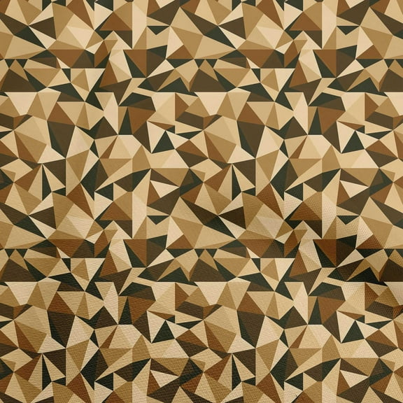 oneOone Polyester Lycra Brown Fabric Geometric Sewing Fabric By The Yard Printed Diy Clothing Sewing Supplies 56 Inch Wide