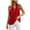 a-Red, variant on HappyYEE Summer Tank Tops for Women Casual V-Neck Button Sleeveless Tops Loose Fits Summer Fashion Versatile Tanks Daily Wear ,Pinks,XXL