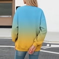 thumbnail image 5 of Jsaierl Women's Cute Ombre Crewneck Sweatshirts Long Sleeve Soft Casual Fall Pullovers S-2XL, 5 of 6