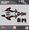 Orange-shift, variant on Kalair GFX Graphics Kit for Ktm 50SX MINI SX50 (2016-2018) Splinter Series