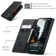 thumbnail image 4 of CaseMe Leather for iPhone 14 Pro Max Case, Flip Wallet Leather Case with Card Holder Magnetic Closure Shockproof Kickstand Protective Phone Cases Cover for iPhone 14 Pro Max,Black, 4 of 12