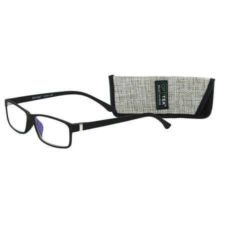 Optitek Computer Blue Light Glasses, Reading Glasses Black