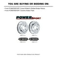 thumbnail image 2 of PowerSport Front Brakes and Rotors Kit |Front Brake Pads| Brake Rotors and Pads| Ceramic Brake Pads and Rotors - BLCF.61023.02, 2 of 7