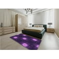 thumbnail image 4 of Ahgly Company Indoor Rectangle Patterned Dark Orchid Purple Area Rugs, 7' x 9', 4 of 6