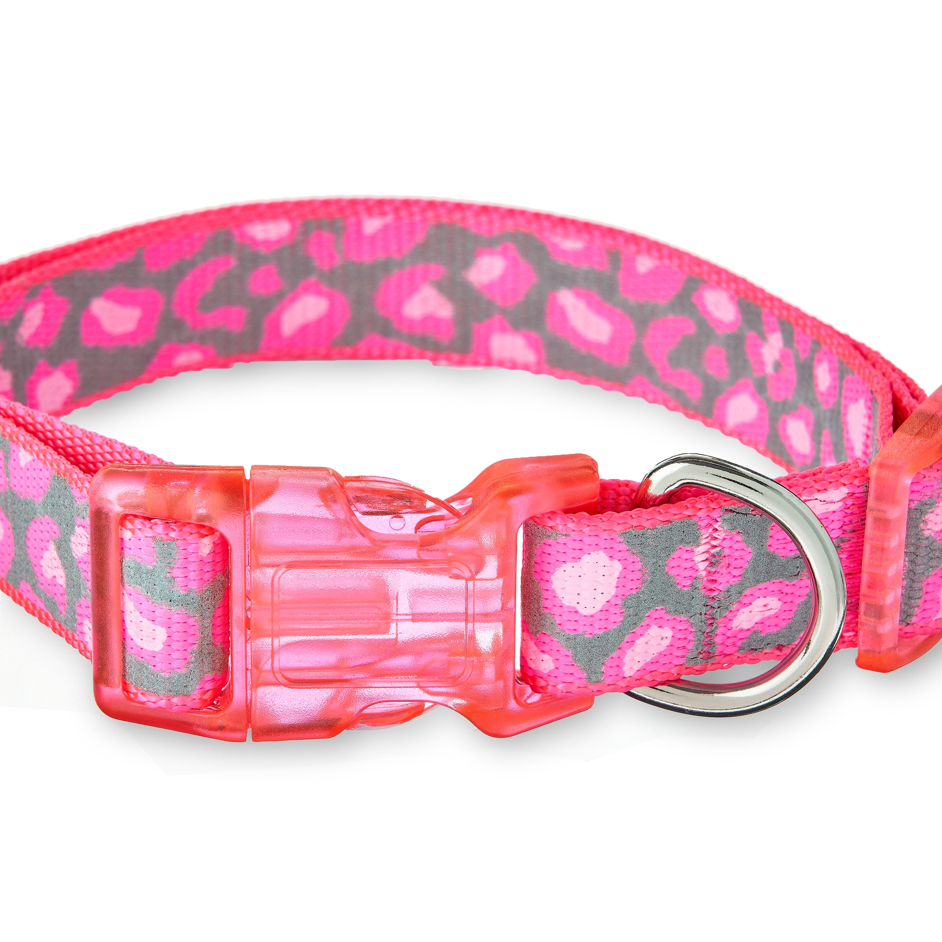 Pink Chewy Vuitton Flower Print Collar & Leash