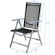Costway Set of 2 Patio Folding Chairs Adjustable Reclining Indoor Outdoor Garden Pool – image 2 sur 8