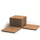 thumbnail image 1 of Costway 10 Azulejos de Madera de Acacia para Veranda Suelo de Interior y Exterior Marrón 30 x 30 x 2,5 cm, 1 of 10