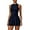 Dark Blue, variant on PISONIC Womens Tennis Golf Dress with Built-in Bra Shorts Zipper Slim Fit A-line Hem Skirt Athletic Dresses with Pockets