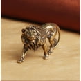 thumbnail image 3 of Brass Lion Figurine Solid Statue Animal Figurines Toys House Desktop Decoration, 3 of 4